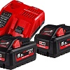 Аккумулятор с зарядным устройством Milwaukee M18 HNRG-552 (18В/5.5 Ah + 12-18В)