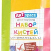 Набор кистей ArtSpace синтетика круглые № 1, 2, 3, 4, 5, 6 SB6_19284 (6 шт)