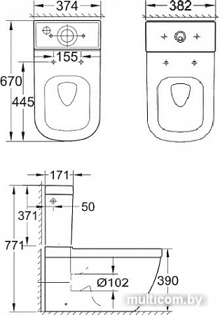Унитаз Grohe Euro 39462000