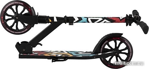 Двухколесный подростковый самокат Maxiscoo A1-205 MSC-A205-1GR (граффити)