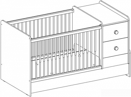 Растущая кровать Cilek Mocha Baby St 75x160 20.30.1018.00