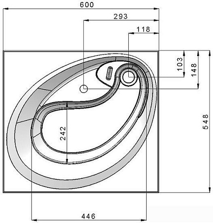 Умывальник Grossman Alvaro 55