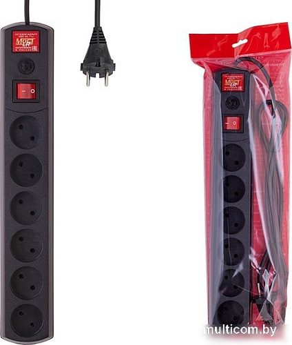 Сетевой фильтр Most LR 1.7 м (черный)