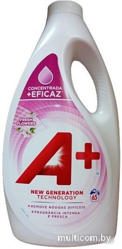 Гель для стирки A+ Fresh Flowers Универсальный (3.25 л)