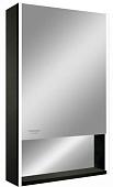 Континент Шкаф с зеркалом Filit Led 50x80 (правый, черный)