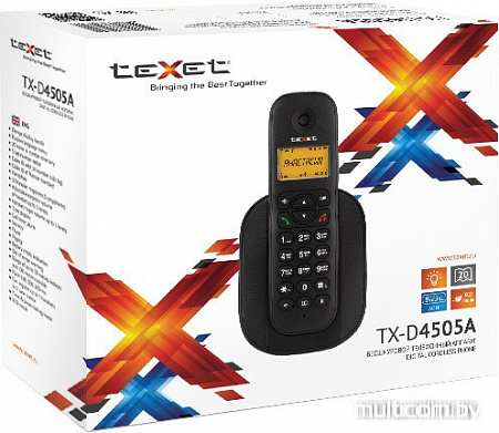 Радиотелефон TeXet TX-D4505A (черный)