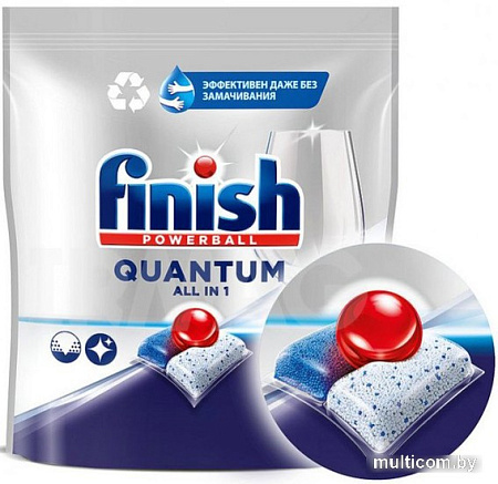 Таблетки для посудомоечной машины Finish Powerball Quantum (18 шт)