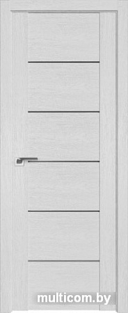 Межкомнатная дверь ProfilDoors 99XN 80x200 (монблан/стекло графит)