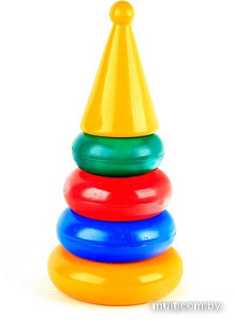 Пирамидка Строим вместе счастливое детство маленькая Конус 5092