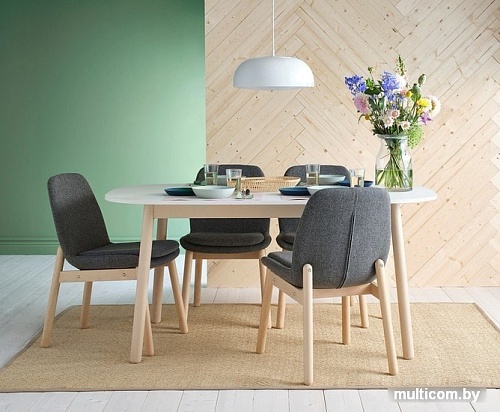 Стул Ikea Ведбу 904.179.90 (береза/гуннаред классический серый)