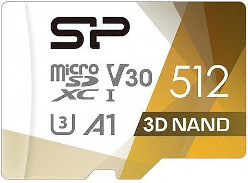 Карта памяти Silicon-Power Superior Pro microSDXC SP512GBSTXDU3V20AB 512GB (с адаптером)