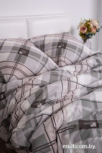 Постельное белье Миланика Дипломат Семейный (поплин)
