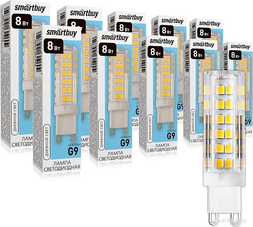 Светодиодная лампочка SmartBuy G9 8Вт 4000К SBL-G9-8-40K