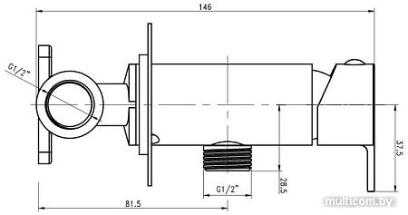 Смеситель Gross Aqua Bidet GA042601C