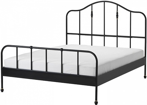 Кровать Ikea Сагстуа 200x160 (черный, Лурой) 592.688.36