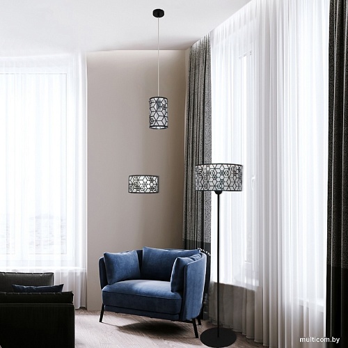 Подвесная люстра Элетех Нордика 211 НСБ 01-60-185 Е27 1005405246 (черный муар)