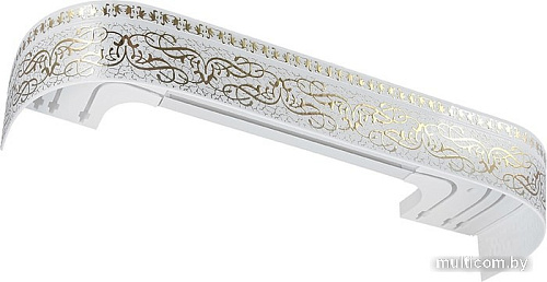Карнизы для штор Legrand Прима (2.4 м, белый/золото)