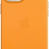 Чехол Apple MagSafe Leather Case для iPhone 12 Pro Max (золотой апельсин)