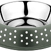 Миска Duvo Plus Деко 13834/DV (зеленый в белый горох)