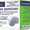 Датчик движения General Lighting GMS2-W-12-12-W