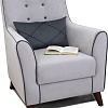 Интерьерное кресло Нижегородмебель Френсис ТК 264 (офелия/амиго велюр, светло-серый/серый)