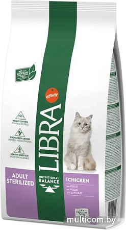 Сухой корм для кошек Libra Adult Sterilized with Chicken (для стерилизованных с курицей) 8 кг