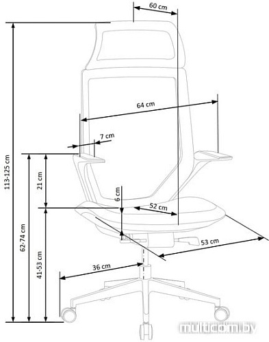 Кресло Halmar Genesis 2 (черный)