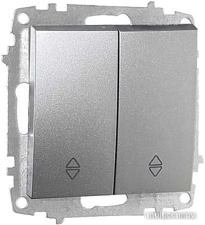 Выключатель проходной Elbi Zena-Vega 609-011000-211 (серебристый)