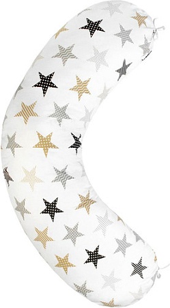 Подушка для беременных Amarobaby Звезды AMARO-4001-ZP (белый)