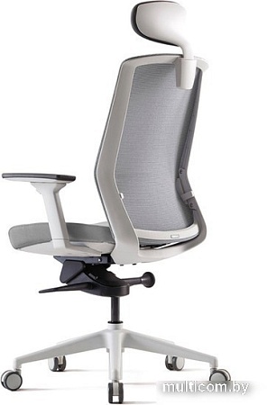 Кресло Bestuhl J1 White Pl с подголовником (серый)