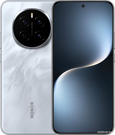 Телефон HONOR Magic7 12GB/256GB международная версия (лунный серый) + умные часы HONOR Watch 4 (черный) по акции