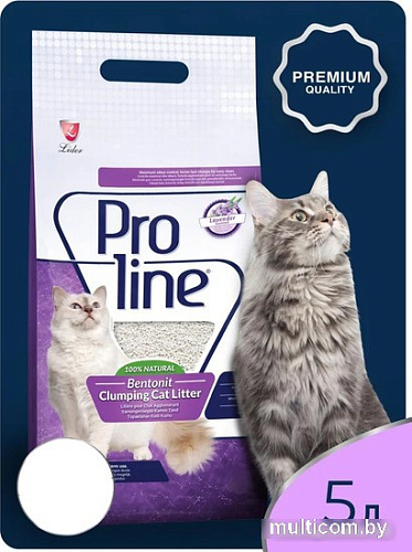 Наполнитель для туалета Proline Lavender с ароматом лаванды 5 л