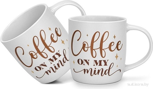 Набор кружек Fissman Coffee On My Mind 3713 (2шт)