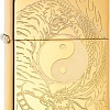 Зажигалка Zippo High Polish Brass Tiger and Dragon Design 49024