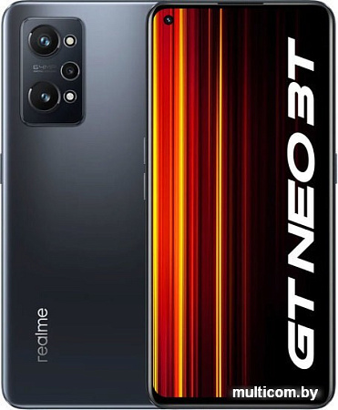 Смартфон Realme GT Neo 3T 80W 8GB/256GB международная версия (черный)