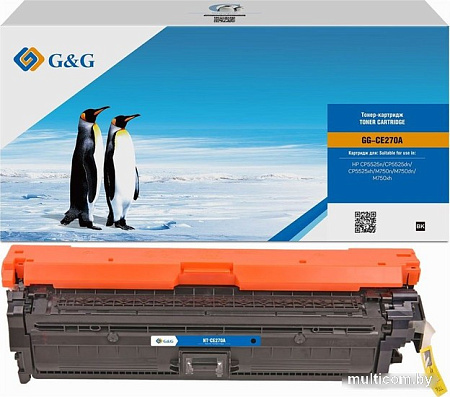 Картридж G&G GG-CE270A (аналог HP CE270A)