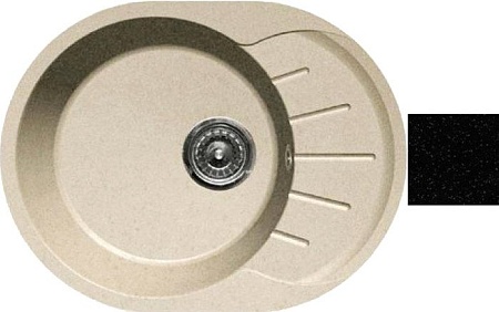 Кухонная мойка Gerhans A03 (черный)