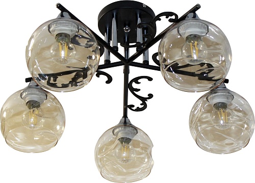 Люстра средней высоты Элетех 21277В-2/5 НПБ 01-5х60-148 Е27 1005404914