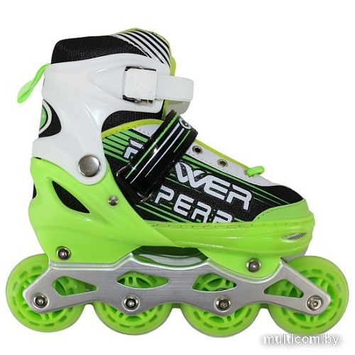 Роликовые коньки Cosmoride Aqua (р. 35-38, белый/зеленый)