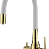 Смеситель Paulmark Salix Sa213419-Gw (золото/белый)