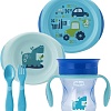 Набор детской посуды Chicco 340624058 (голубой)