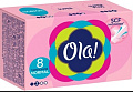 Тампоны без аппликатора Ola! Normal шелковистая поверхность (8 шт)