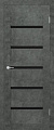 Юркас Stark ST8 ДО 80x200 (бетон темный/lacobel черный лак)