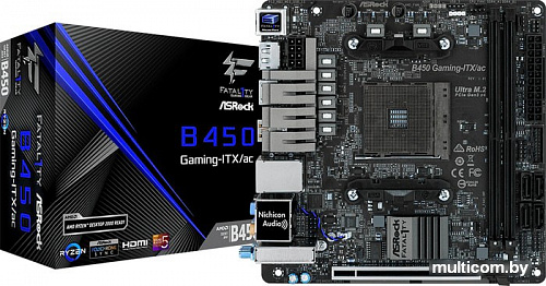 Материнская плата ASRock Fatal1ty B450 Gaming-ITX/ac