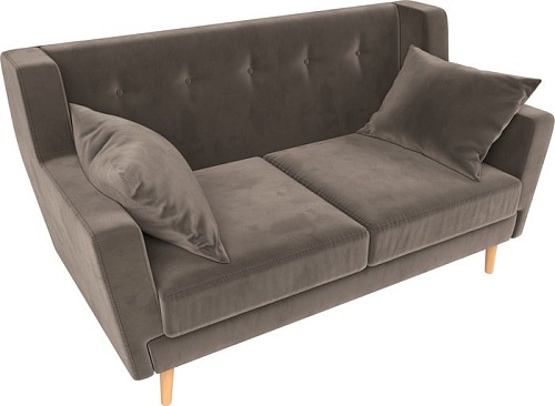 Диван Mebelico Брайтон 2 (велюр, коричневый)