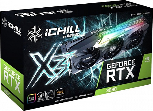 Видеокарта Inno3D GeForce RTX 3080 iChill X3 10GB GDDR6X C30803-106XX-1810VA37