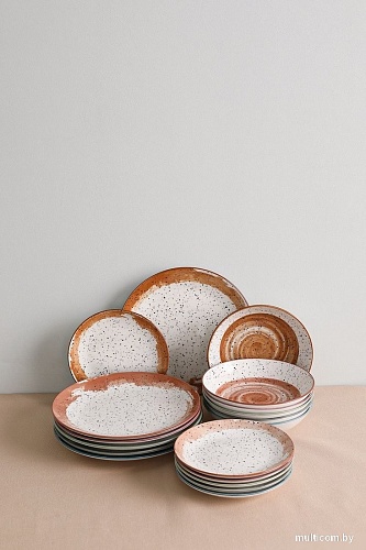 Набор тарелок Tognana Madison Sienna MC07018M209 (18пр)