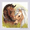 Набор для вышивания Риолис Пара лошадей № 1864
