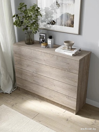 Комод Горизонт Нео 1050 4 ящика (дуб эндгрейн)