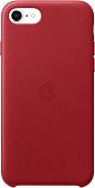 Apple Leather Case для iPhone SE 2020 (красный)